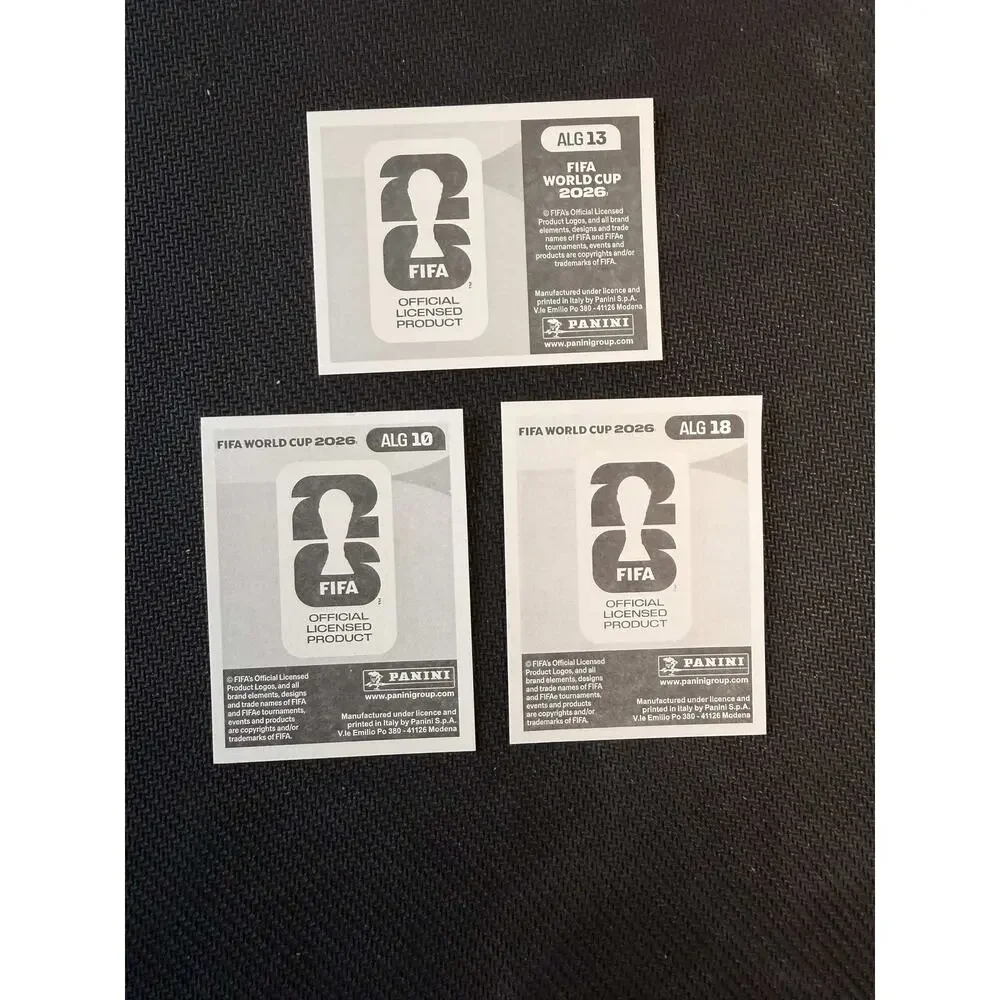 2026 Panini FIFA World Cup Algeria Soccer Sticker Lot of 3